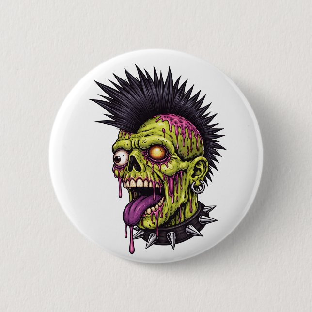 Punk Zombie Button (Vorderseite)