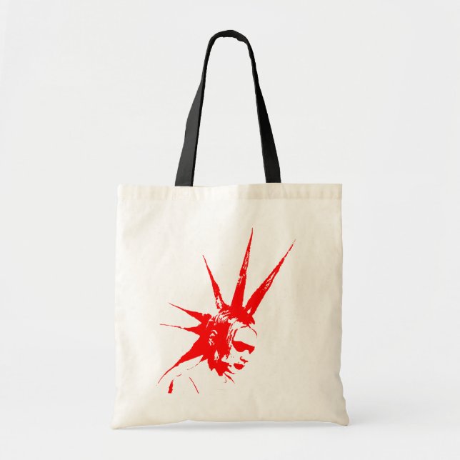 punkgirl Rot Tragetasche (Vorne)