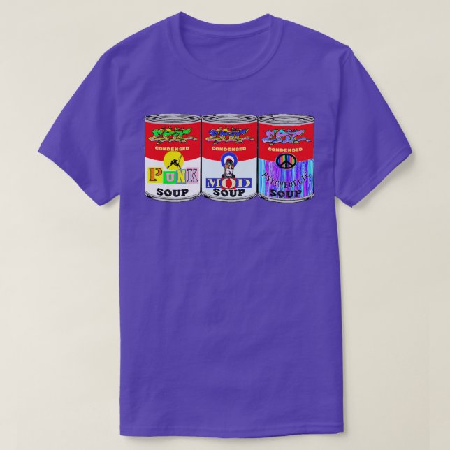 Punkmodpsychodelic Art Soup T-Shirt (Design vorne)