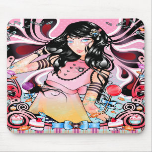 "Punkprinzessin In Candyland" Mousepad