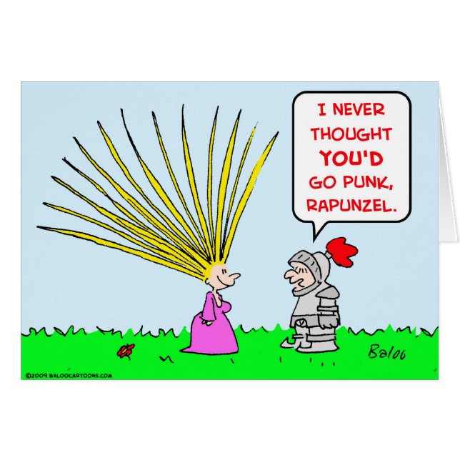 Punkrapunzel Haar (Vorderseite (Horizontal))