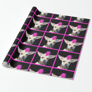 Punkrock-Chihuahua-HundePackpapier Geschenkpapier