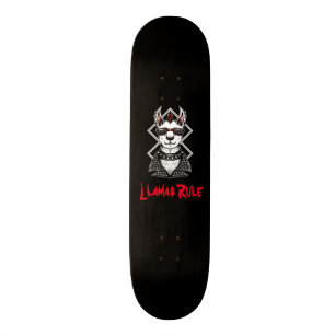 Punkrock-Lama-Regel Skateboard