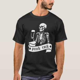 Punkrock-Skelett T-Shirt