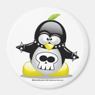 Punkrocker-Pinguin Magnet