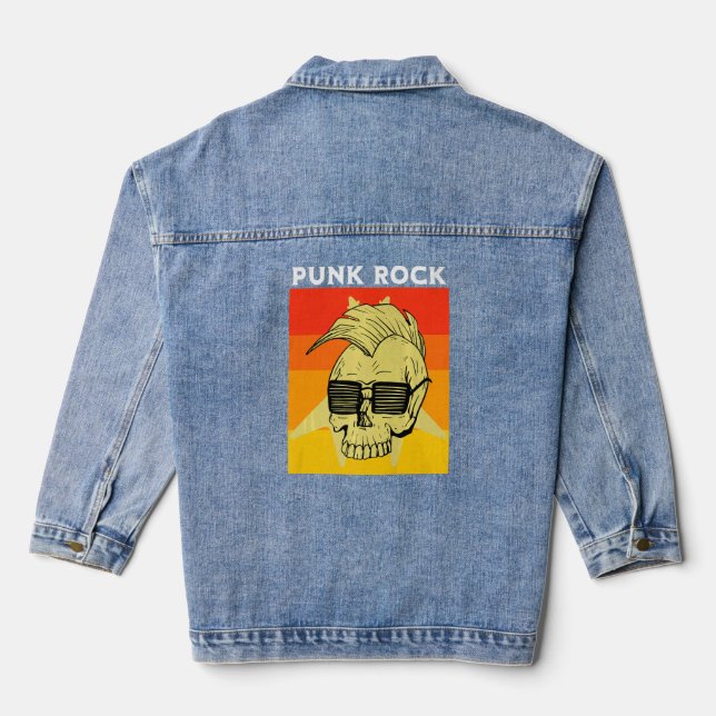 Punkrocker Punk 10 Jeansjacke (Rückseite)
