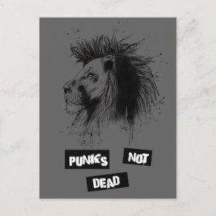 Punks nicht tot postkarte