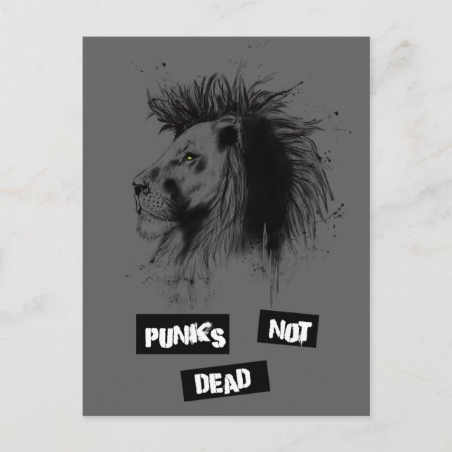 Punks nicht tot postkarte (Vorderseite)