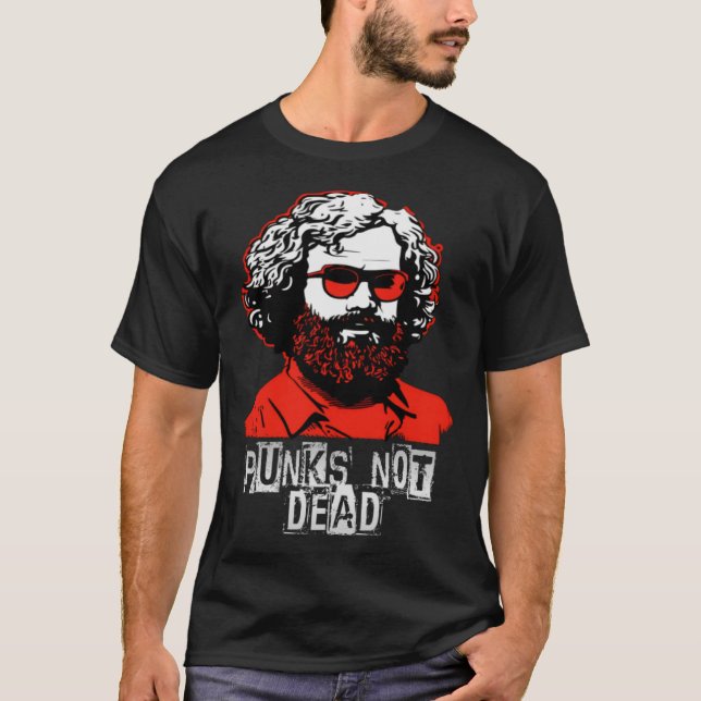 Punks Not Dead, Karl Marx, Oi, Punkrock, Punk Pull T-Shirt (Vorderseite)
