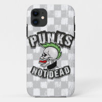 Punks Not Dead Skull Mohawk Punk Rock Rocker