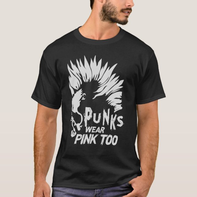 Punks Wear Pink zu Goth Metal Rock Konzert 1 T-Shirt (Vorderseite)