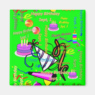 Punkt, 1 Kindergeburtstag Magnet