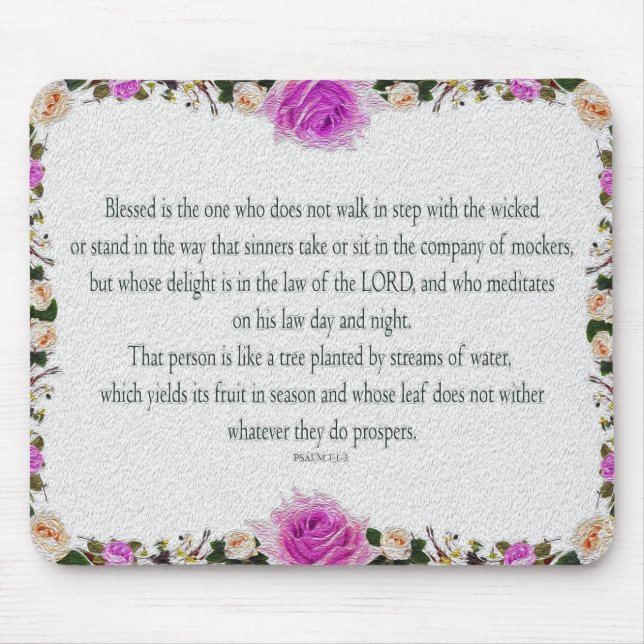 Punkt 1. Ölgemälde mit farbenfroher Blüte, Gesetz  Mousepad (Vorne)