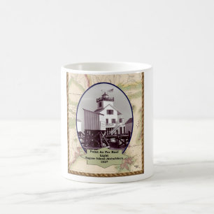 Punkt-Aufer-Riff-Leuchtturm-Tasse Tasse