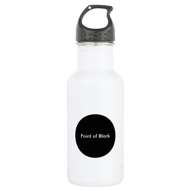 Punkt des Schwarzen Edelstahlflasche (Vorderseite)