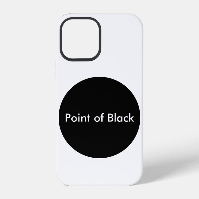Punkt des Schwarzen iPhone Hülle (Rückseite)