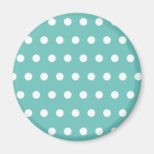 Punkt-Frischhalte-Magnet (Aqua & Weiß) Magnet