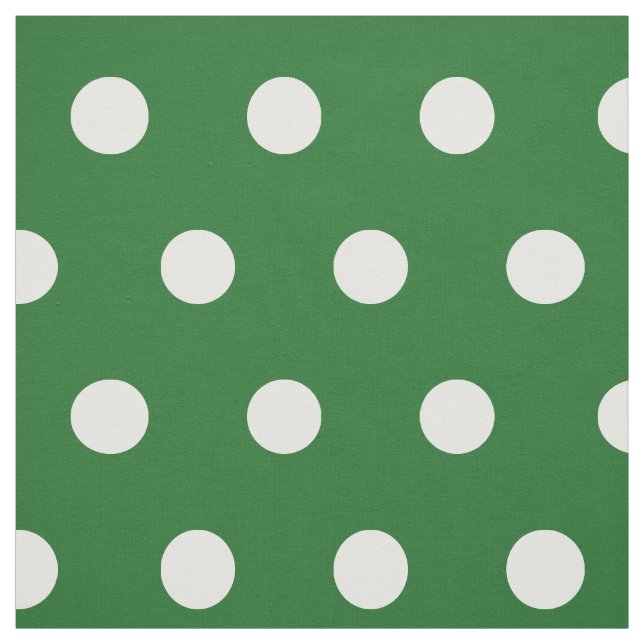 Punkt in Grün und Weiß DIY-Hobby Stoff (Muster)