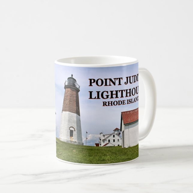 Punkt-Judith-Leuchtturm, Rhode Island Tasse (VorderseiteRechts)