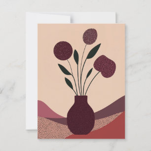Punkt Punkt Blume #006 Postkarte