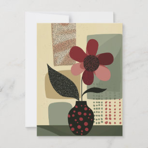 Punkt Punkt Blume #020 Postkarte