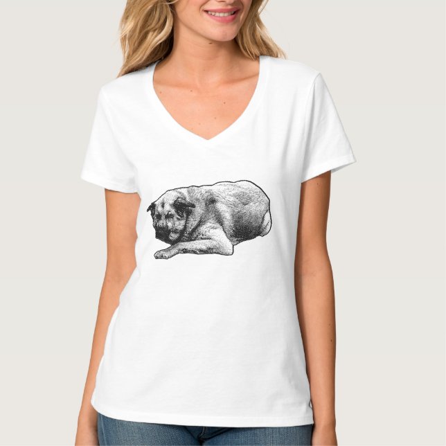 Punkt Ruhe, sanfte Silhouette T-Shirt (Vorderseite)