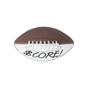 Punkt schwarzes und weißes Dollarzeichen Mini-Fußb Football