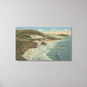Punkt Sur, Carmel San Simeon Abschnitt, Hwy 1 Leinwanddruck