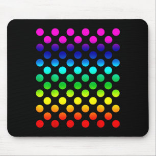 Punkt-Tag Polka-Punkt-Regenbogen Cute Lustig Abstr Mousepad