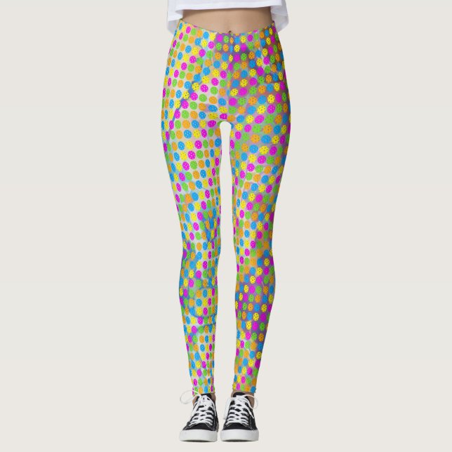 Punkt von Pickleball Leggings (Vorderseite)