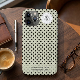 Punkt-zu-Punkt-Minimalistisches Hellgrünes Geschäf Case-Mate iPhone Hülle