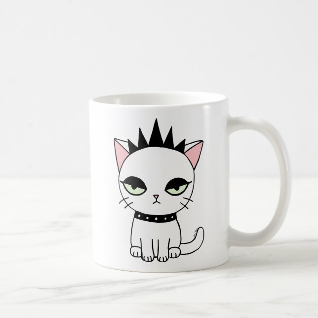 PunkTasse lustige Punkkatzen-Tassen-lustige Tasse (Rechts)