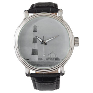 Punktbolivar-Leuchtturm Armbanduhr