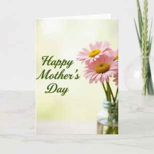 Pünktchen-Blüten-Happy-Day-Grußkarte Karte