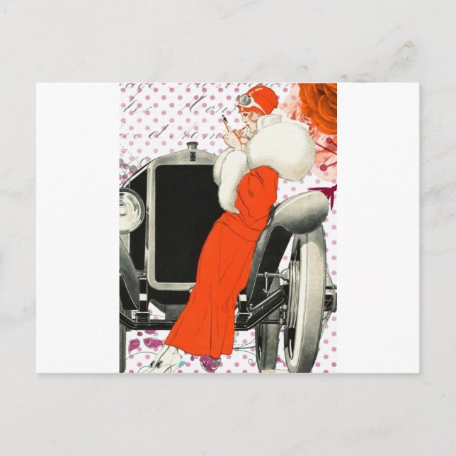 Pünktchen-Flapper Postkarte (Vorderseite)