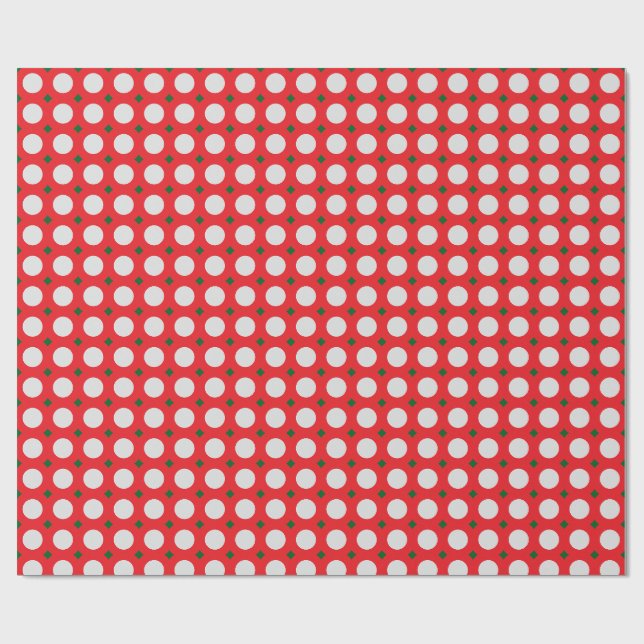 Pünktchen-Weihnachtsverpackungspapier Geschenkpapier (Flach)