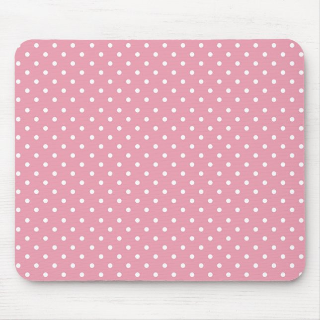 Punkte auf Rosa Mousepad (Vorne)