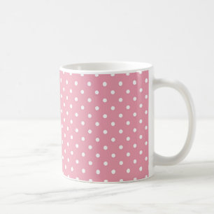 Punkte auf rosa Muster Kaffeetasse