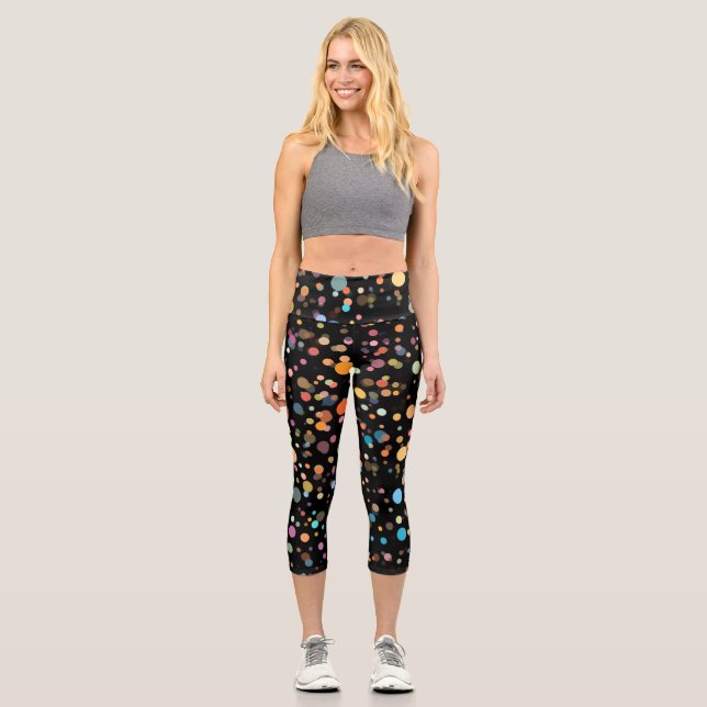 Punkte Capri Leggings (Vorderseite)
