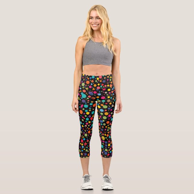 Punkte Capri Leggings (Vorderseite)