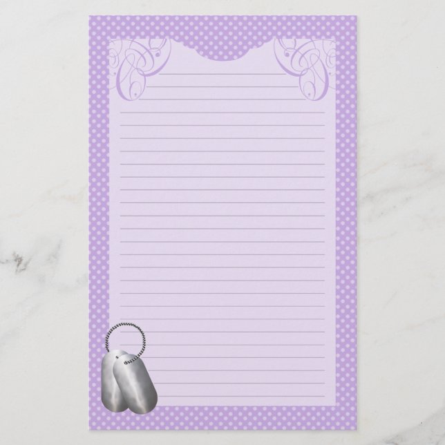 Punkte der Erkennungsmarke-N Briefpapier (Vorderseite)
