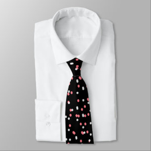 PUNKTE DES CHIC-TIE_MODERN WHITE/CORAL DES LICHTES KRAWATTE
