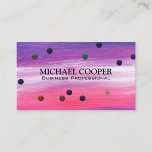 Punkte Farbige künstlerische Textur Visitenkarte