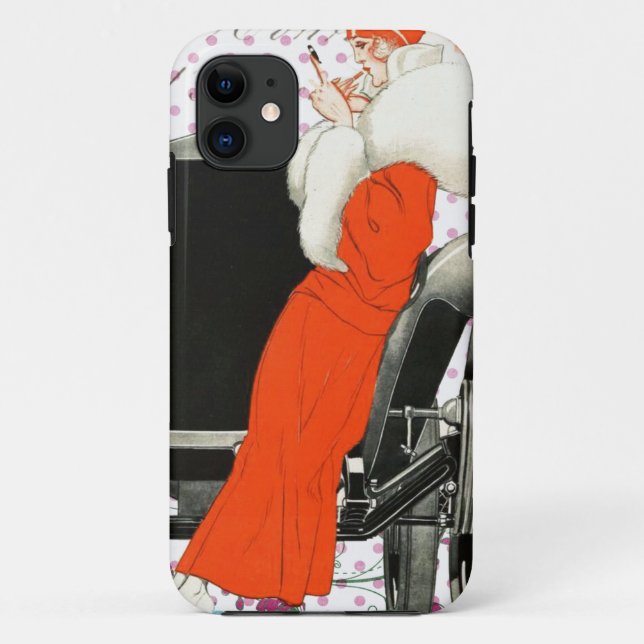 Punkte-Flapper Case-Mate iPhone Hülle (Rückseite)