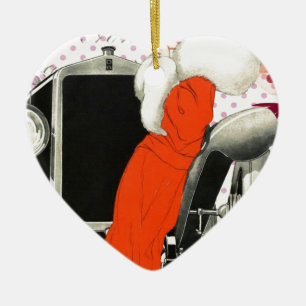 Punkte-Flapper Keramik Ornament
