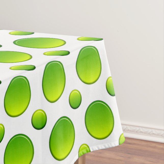 Punkte grünes Element Tischdecke (Beispiel)