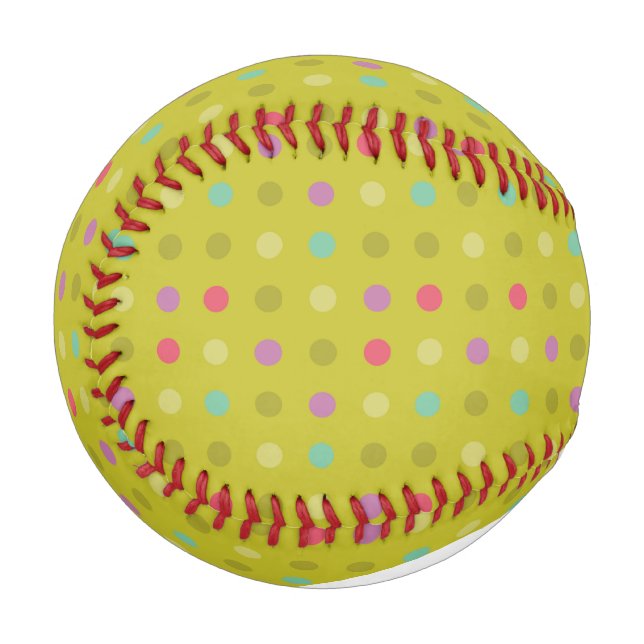 Punkte-Hintergrundmuster Baseball (Rückseite Rechts)