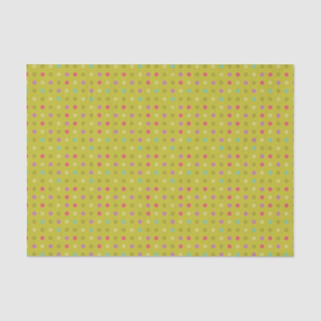 Punkte-Hintergrundmuster Seidenpapier (Vorderseite)