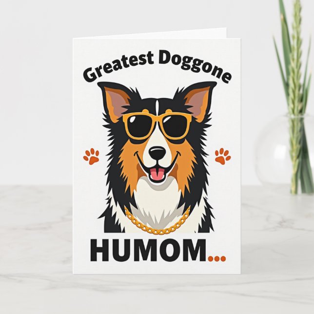 Punkte-Hund-Bester-Freund-Karte Karte (Vorderseite)