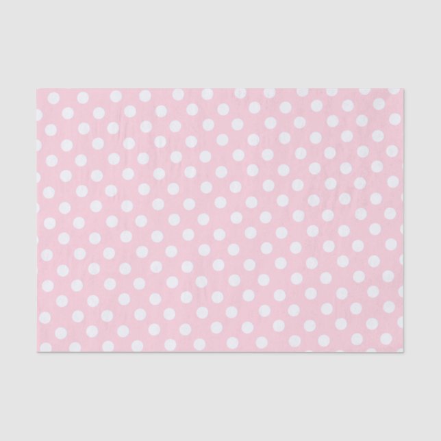 Punkte in Pastellrosa  Seidenpapier (Vorderseite)